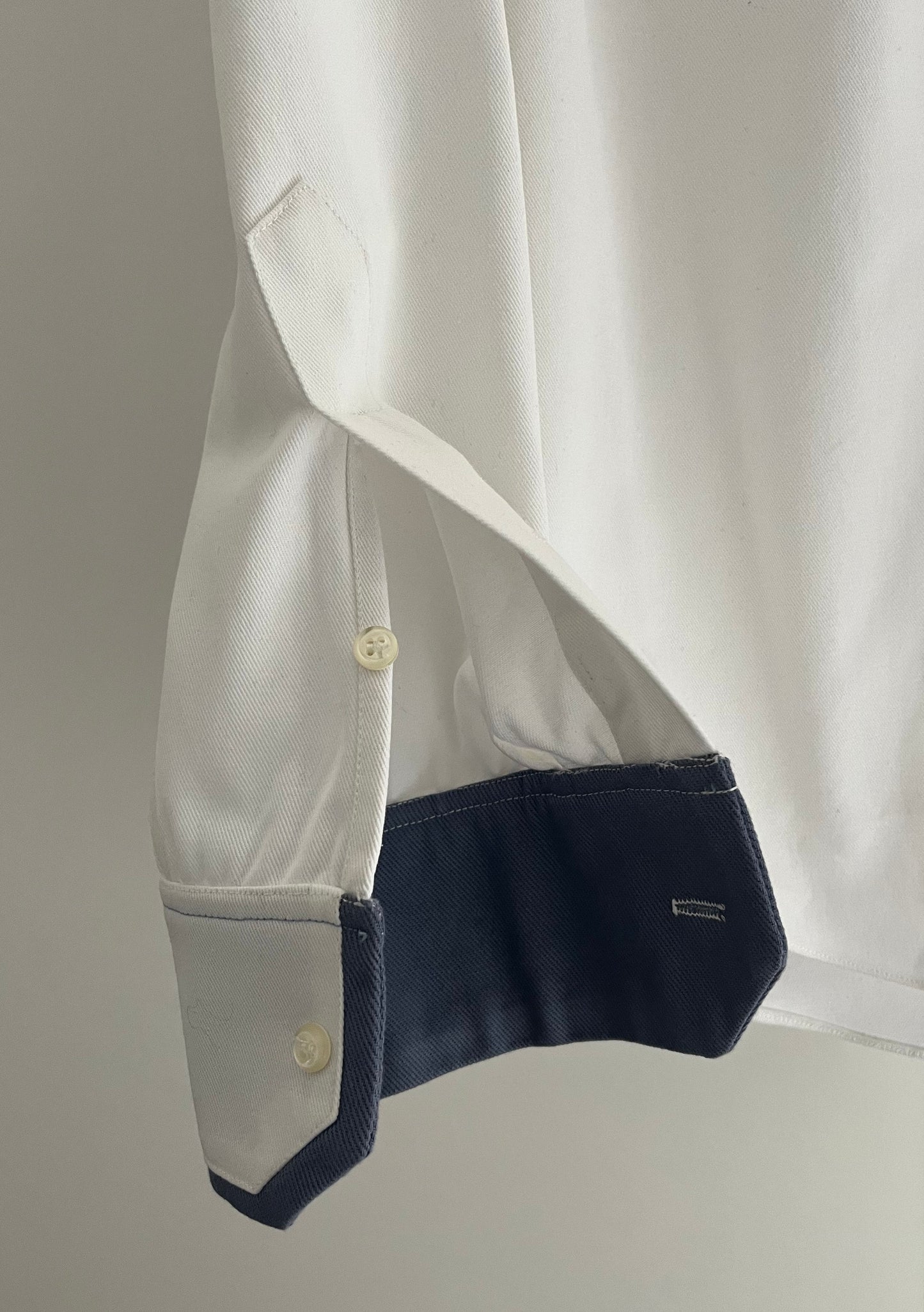 atypical attire shirt - menswear white shirt - luxury cotton twill shirt 